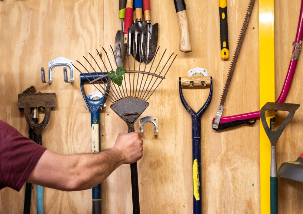 Tuingereedschap organiseren